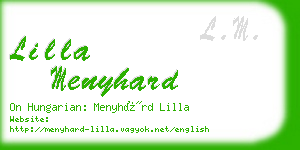 lilla menyhard business card